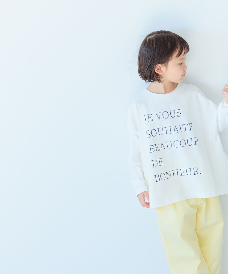 【KIDS】USA棉彩字長袖T恤