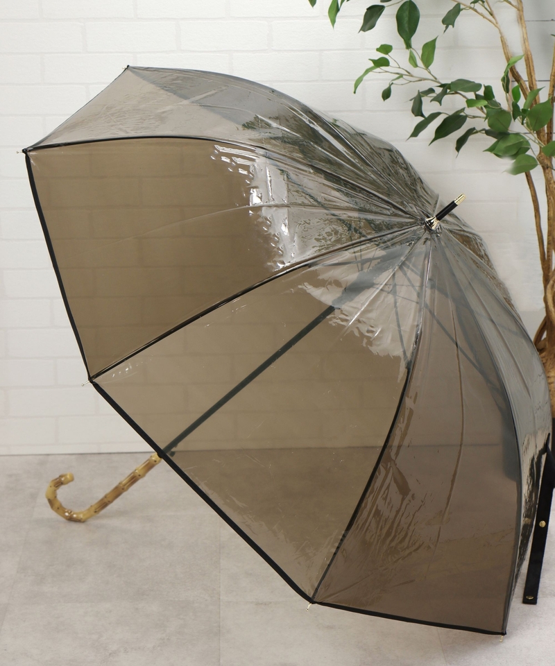 竹製透明比尼傘